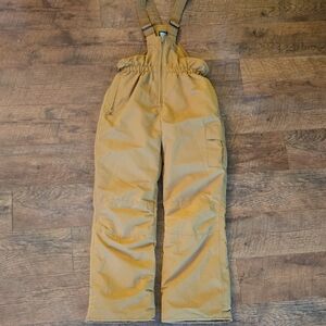 Tan Cargo Snow Bibs